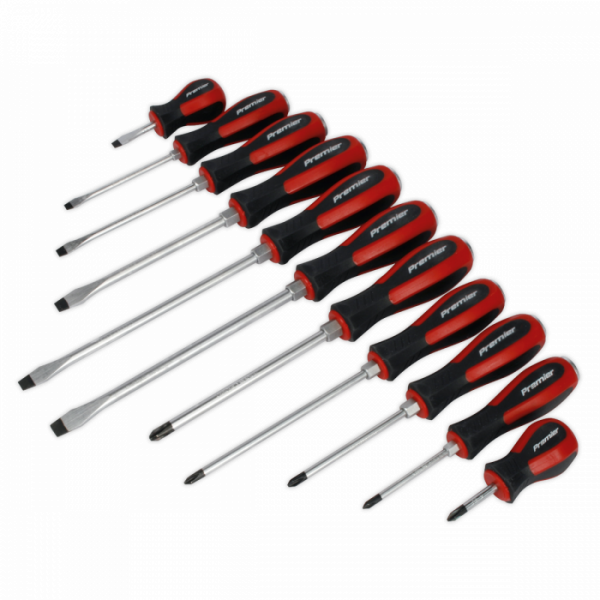 Screwdriver Set 11pc Hammer-Thru