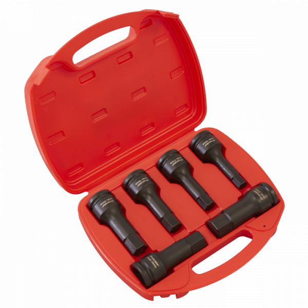 Impact Hex Socket Bit Set 6pc 3 / 4″Sq Drive