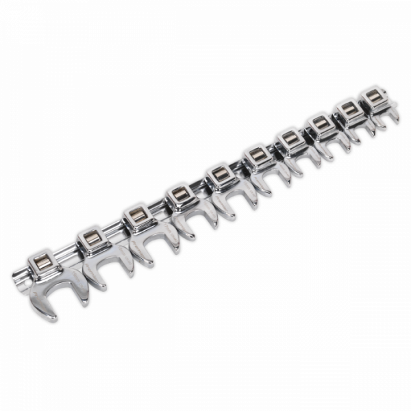 Crow’s Foot Open-End Spanner Set 10pc 3 / 8″Sq Drive Metric