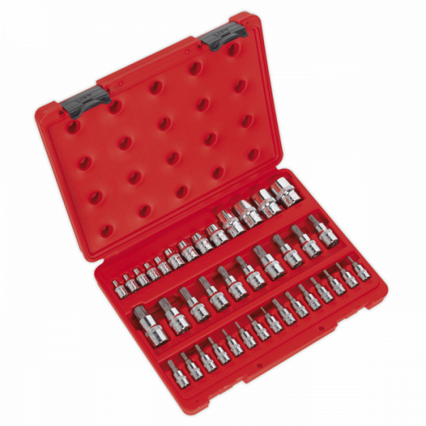 TRX-Star* Socket & Security Socket Bit Set 38pc 1 / 4″, 3 / 8″ & 1 / 2″Sq Drive