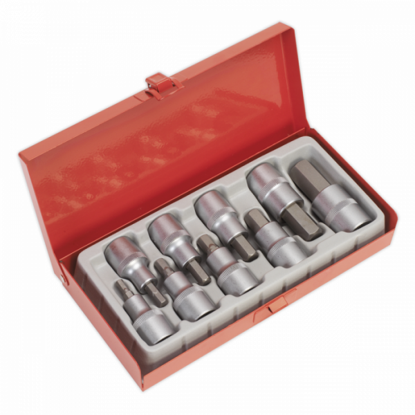 Hex Socket Bit Set 9pc 1 / 2″Sq Drive