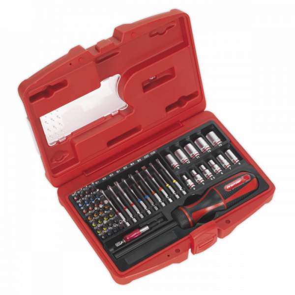 Fine Tooth Ratchet Screwdriver & Accessory Set 51pc