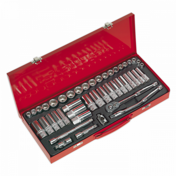 Socket Set 45pc 3 / 8″Sq Drive 6pt WallDrive® – Metric / Imperial