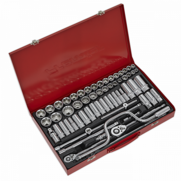 Socket Set 64pc 3 / 8″ & 1 / 2″Sq Drive 6pt WallDrive® – Metric / Imperial