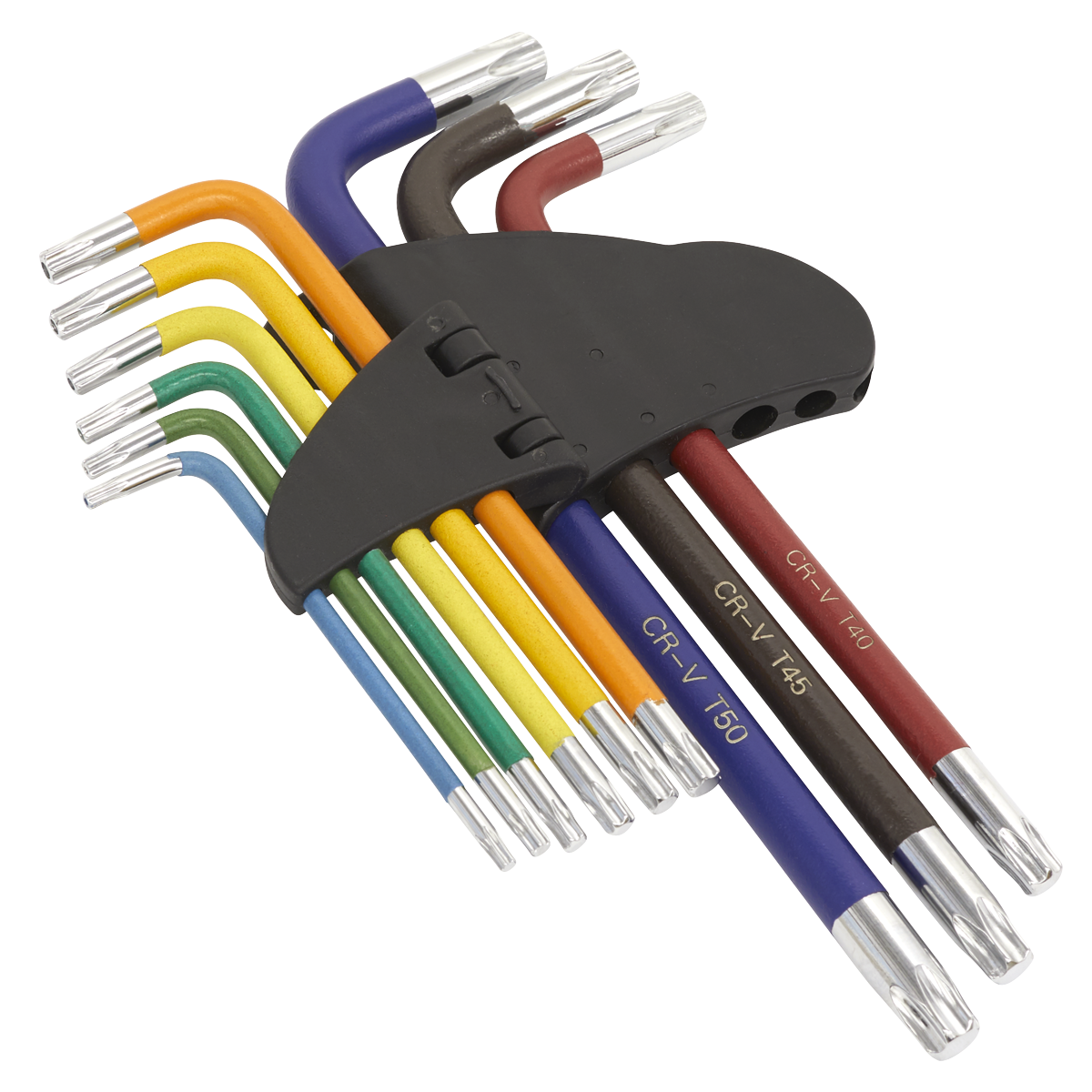 SEALEY TRX STAR KEY SET 9PC COLOUR CODED