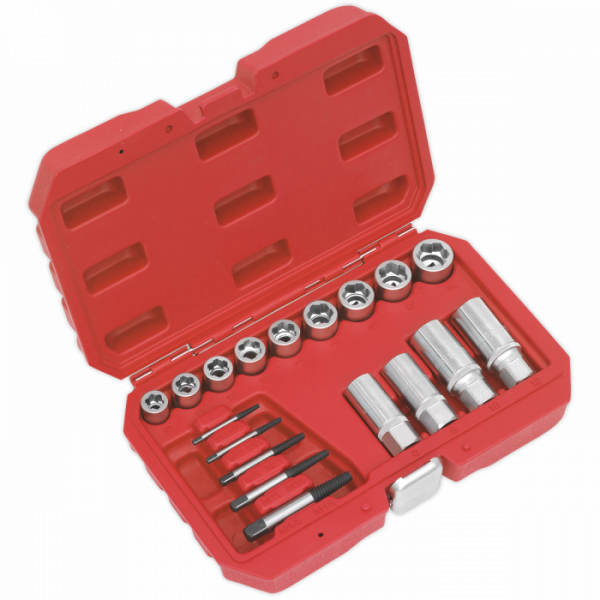 Bolt, Stud & Screw Extractor Set 18pc