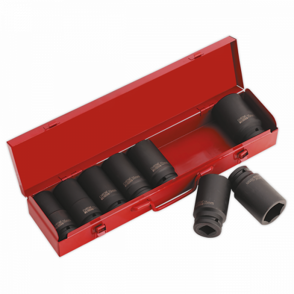 Impact Socket Set 8pc 3 / 4″Sq Drive Deep Metric