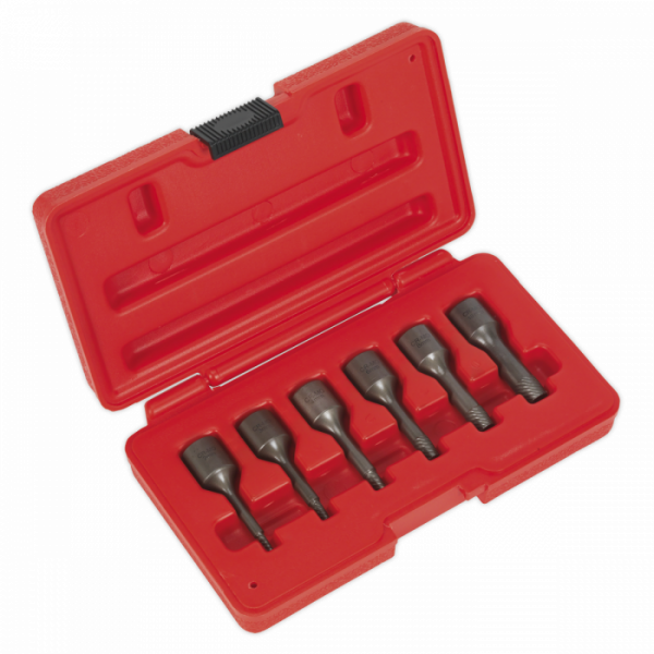 Screw Extractor Set 6pc 3 / 8″Sq Drive