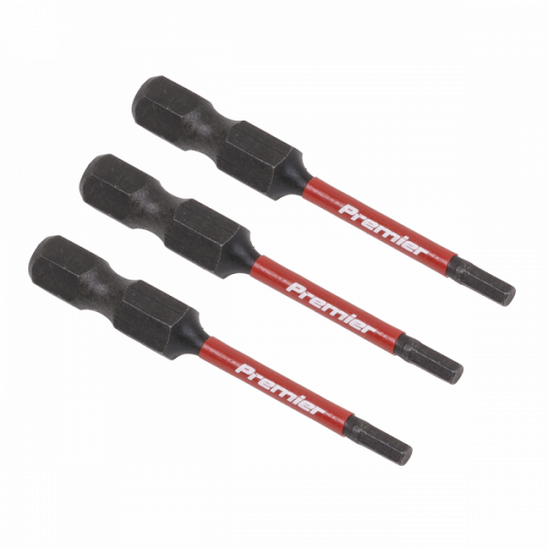 Hex 2.5mm Impact Power Tool Bits 50mm – 3pc