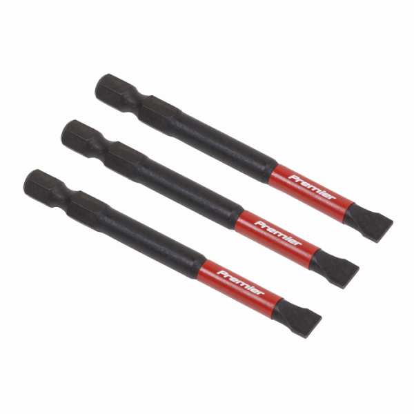 Slotted 6.5mm Impact Power Tool Bits 75mm – 3pc