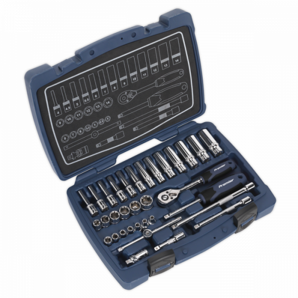 Socket Set 33pc 1 / 4″Sq Drive 6pt WallDrive® Metric