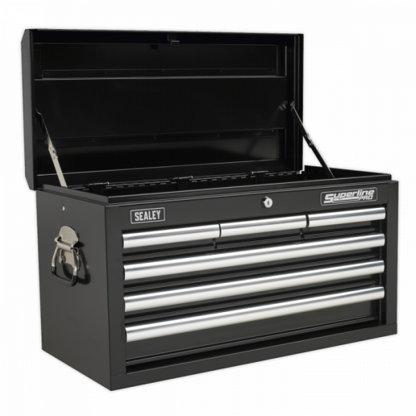 Topchest 6 Drawer with Ball-Bearing Slides – Black