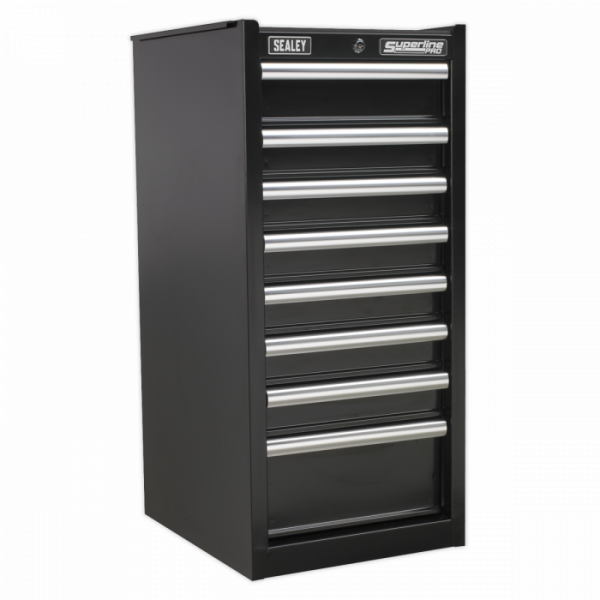 Hang-On Chest 8 Drawer with Ball-Bearing Slides – Black