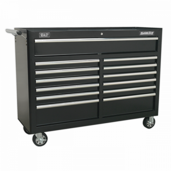 Rollcab 13 Drawer with Ball-Bearing Slides – Black