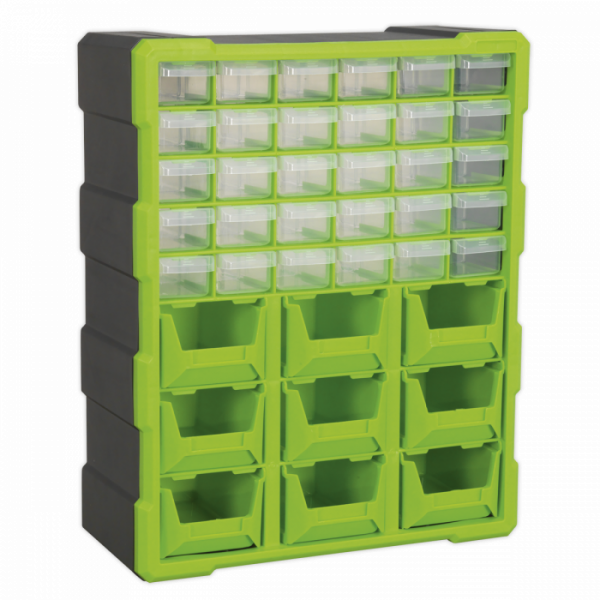 Cabinet Box 39 Drawer – Green / Black