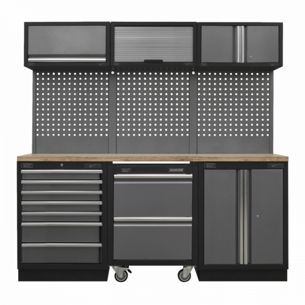 Superline PRO® 2.04m Storage System – Pressed Wood Worktop