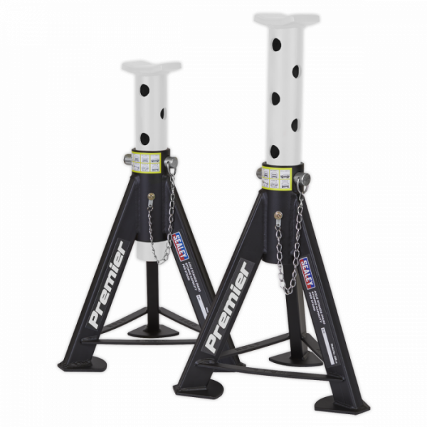 Axle Stands (Pair) 6 Tonne Capacity per Stand – White