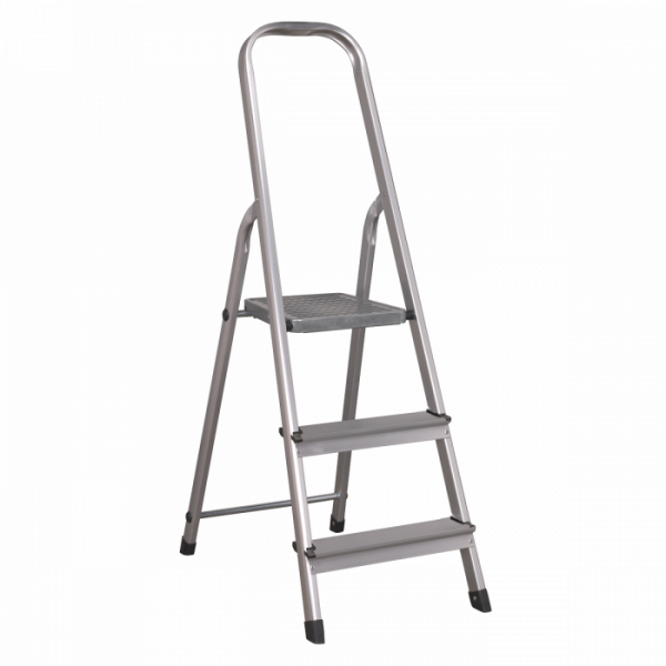 Aluminium Step Ladder 3-Tread EN 131