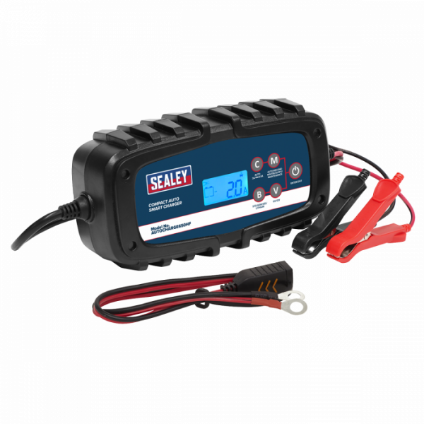 Compact Auto Smart Charger & Maintainer 6.5A 6 / 12V