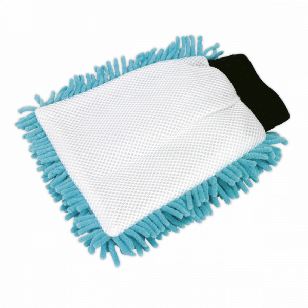 Shaggy Microfibre Mitt 2-in-1