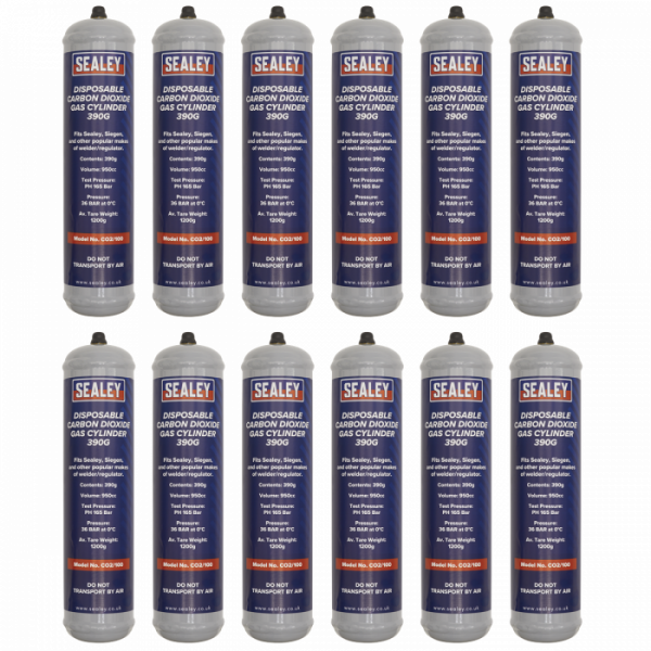 Gas Cylinder Disposable Carbon Dioxide 390g – Box of 12