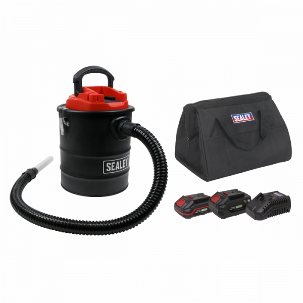 Handheld Ash Vacuum Cleaner 20V SV20 Series 15L Kit – 2 Batteries