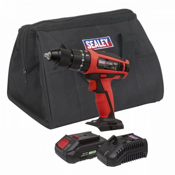 Combi Drill / Driver Kit Ø13mm 20V 2Ah SV20 Series Lithium-ion