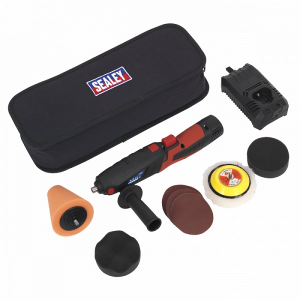 Cordless Mini Sander / Polisher Kit Ø75mm 12V Lithium-ion