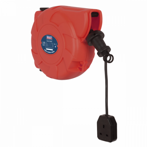 Cable Reel System Retractable 10m 1 x 230V Socket