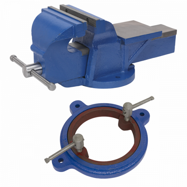 Heavy-Duty Professional Vice with Swivel Base 200mm