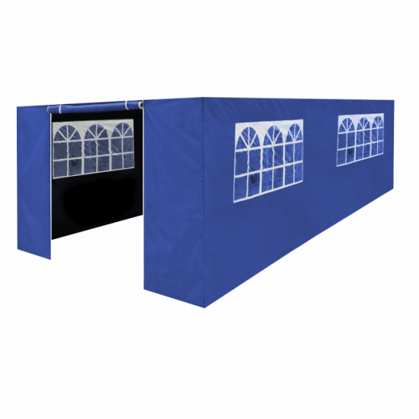 Dellonda Premium Side Walls / Doors / Windows for Gazebo / Marquee, Fits 3 x 6m Models – Blue