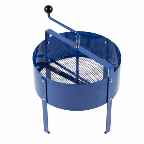 Dellonda Large Rotary Garden Sieve for Soil and Stones. Also Suitable for Compost, Earth, and Rocks. Garden Riddle and 7mm Grille Soil Sifter. 1.2mm Blue Steel