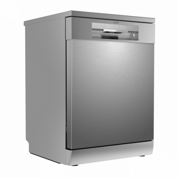 Baridi Freestanding Dishwasher, Full Size, Standard 60cm Wide with 14 Place Settings, 8 Programs & 5 Functions, LED Display, Silver