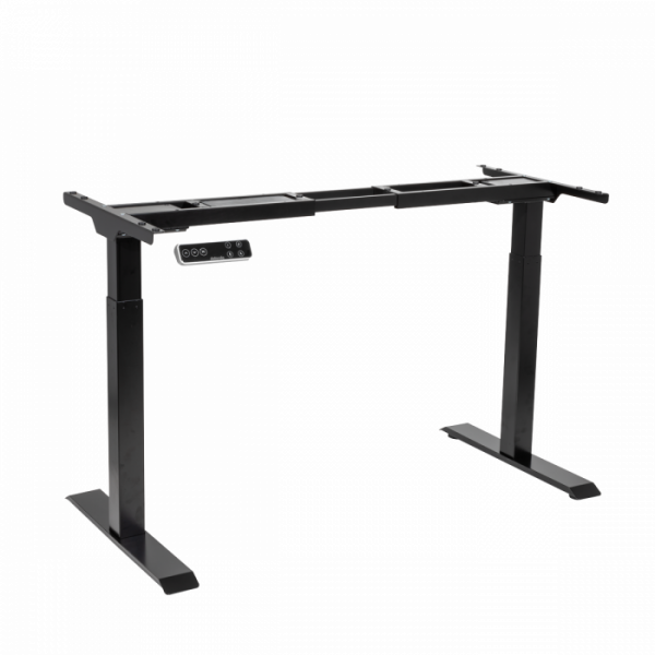 Dellonda Black Electric Adjustable Desk Frame, Digital Controls 100kg Heavy Duty