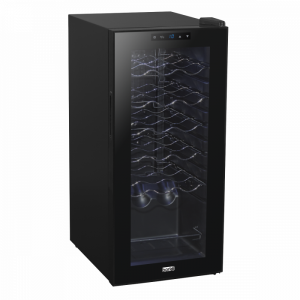 Baridi 18 Bottle Wine Fridge with Digital Touchscreen Controls & LED Light, Black