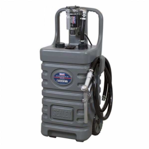 Mobile Dispensing Tank 55L with Diesel Pump – Grey