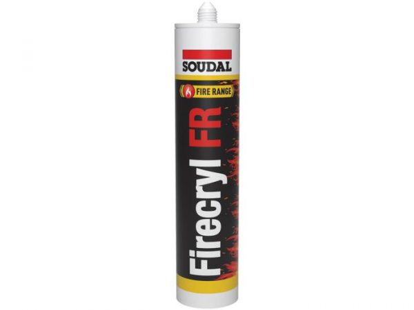 Soudal Firecryl Fire Rated Acrylic Sealant White – 310ml