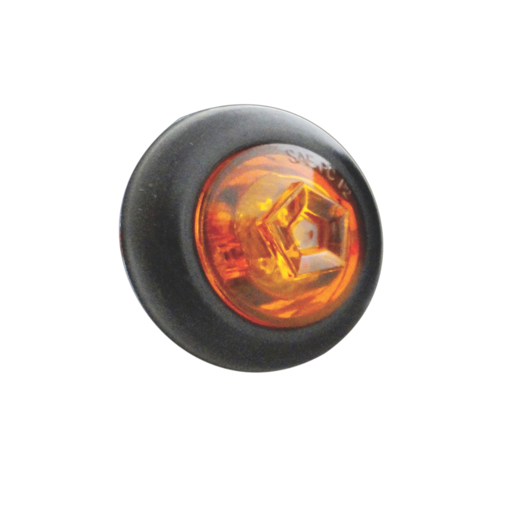 Side Marker LED 10/30V .75" Amber Round