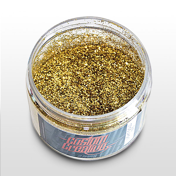 CUSTOM CREATIVE Special-Effect Finish Flakes (Size 004) 120ml – Light Gold