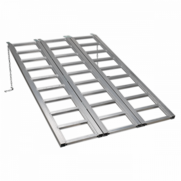 Motorcycle / Trike / ATV & Mini Tractor Ramp Wide Tri-Fold 680kg Capacity