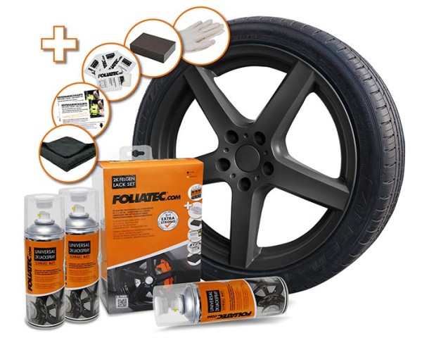 Foliatec Wheel Rim 2K Spray Paint Kit – 5 Colours Available