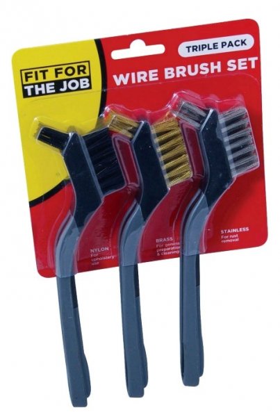 Triple Pack Wire Brush Set