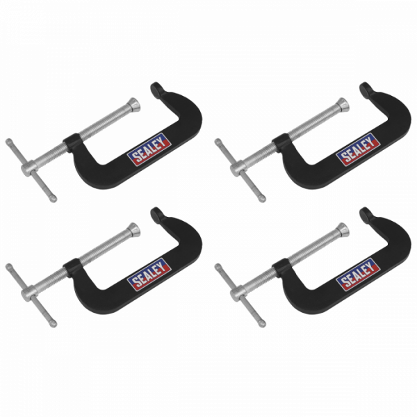 Junior C-Clamp 4pc Set – 76mm x 35mm