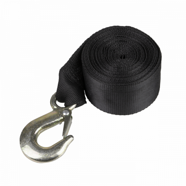 Trailer Winch Strap 50mm x 7m 810kg Breaking Strength with Forged Hook