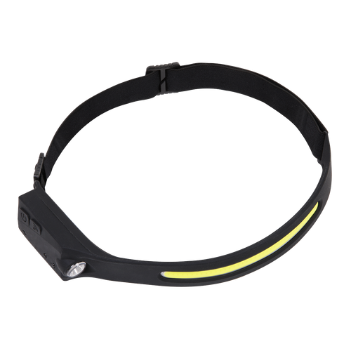 Sealey Rechargeable Head Torch with Auto-Sensor 5W COB & 3W LED