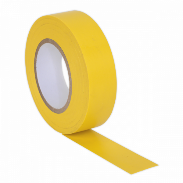 PVC Insulating Tape 19mm x 20m Yellow Pack of 10