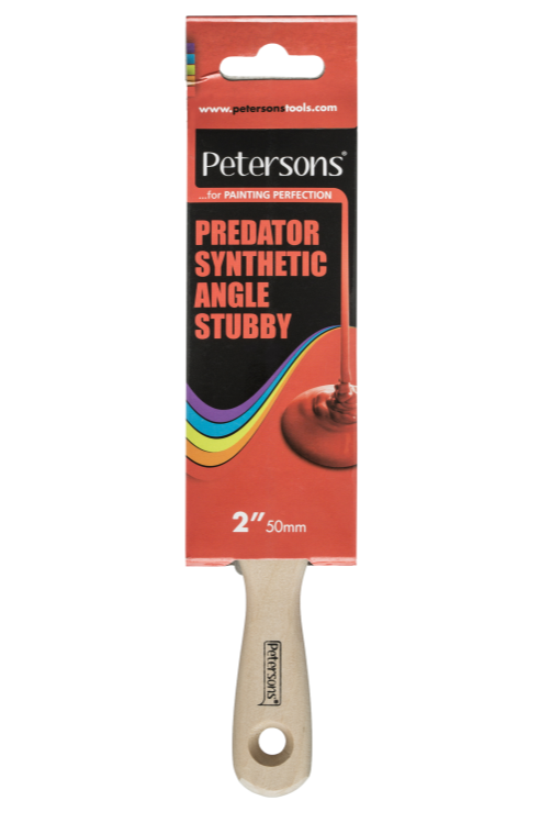 Predator Synthetic Angle Stubby Paint Brush 2″