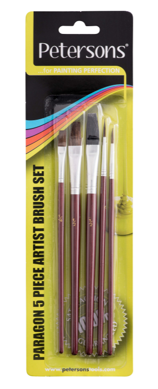 Paragon 5 Piece Artist Paint Brush Set