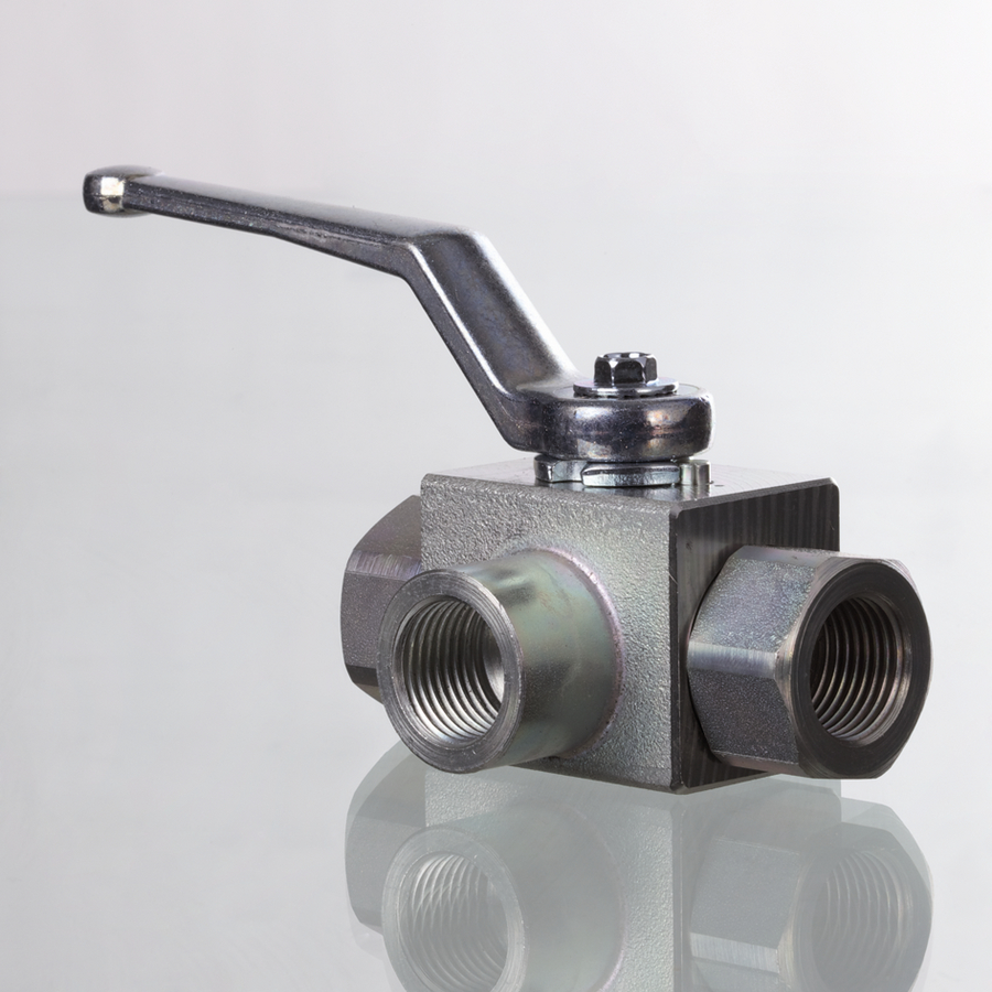 3-Way-ball valve-L block DN05 IGR1/8" cp