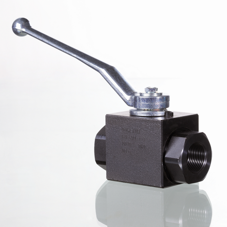 2-Way ball valve block DN10 IGR3/8"